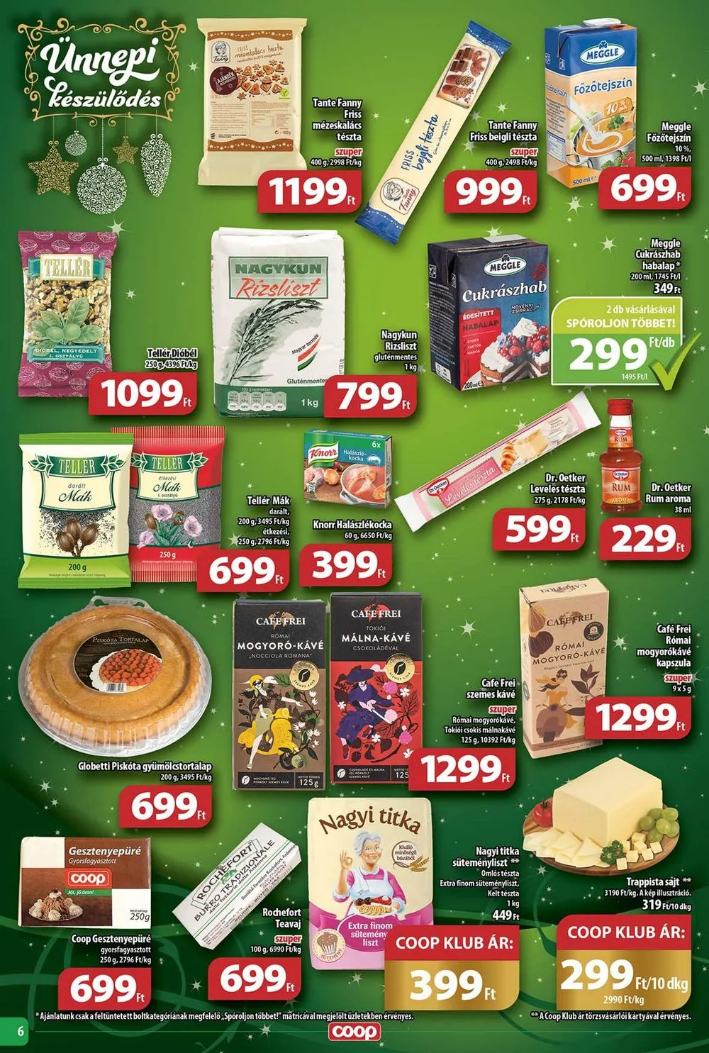 Coop akciós újság Tisza 12.14–12.23 – 6. oldal