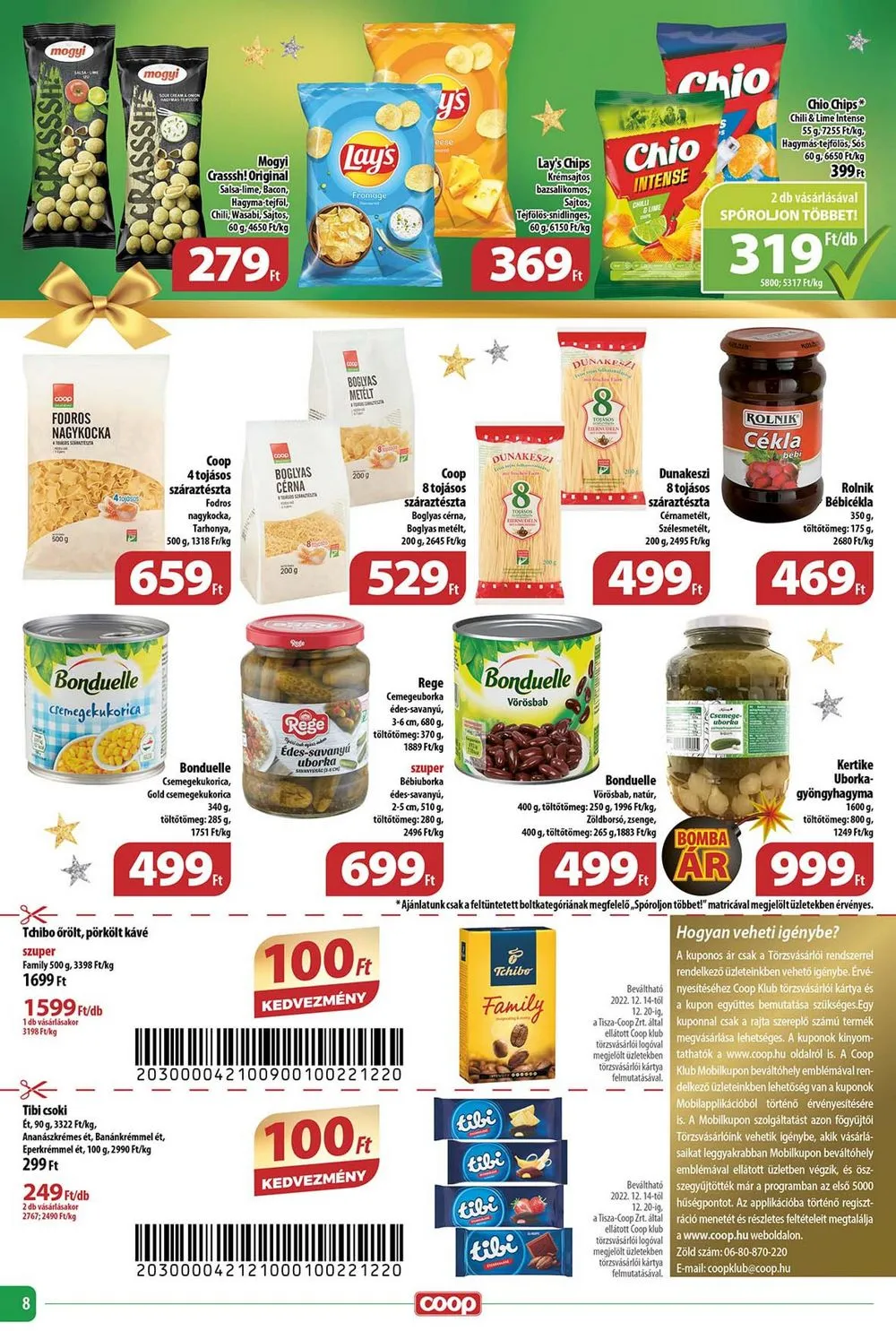 Coop akciós újság Tisza 12.14–12.23 – 8. oldal
