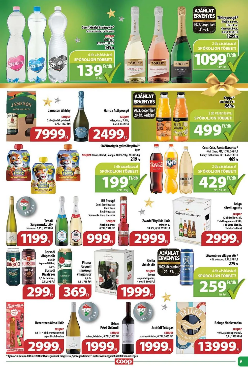 Coop akciós újság Tisza 12.14–12.23 – 9. oldal