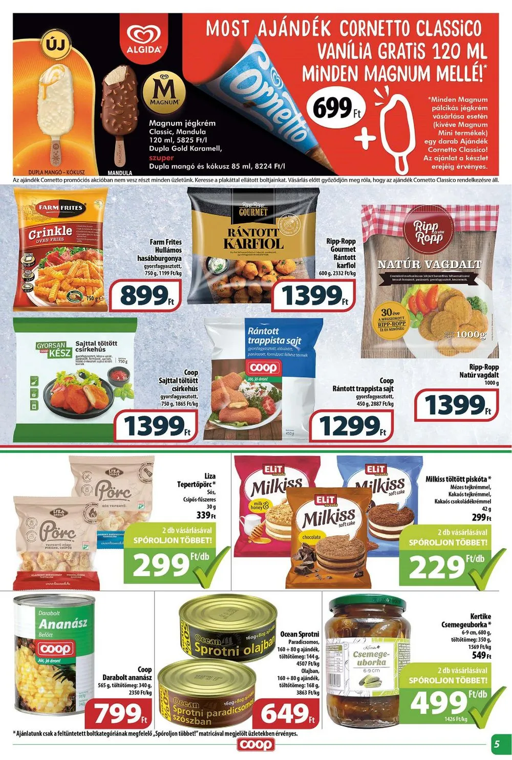 Coop akciós újság Tisza 04.19–04.25 – 5. oldal