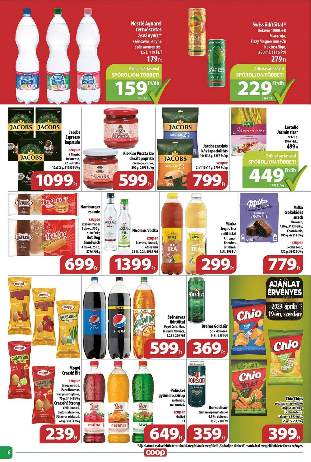 Coop akciós újság Tisza 04.19–04.25 – 6. oldal