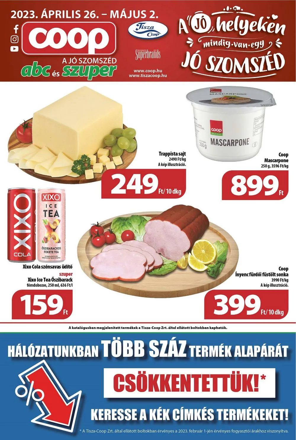 Coop akciós újság Tisza 04.26–05.02