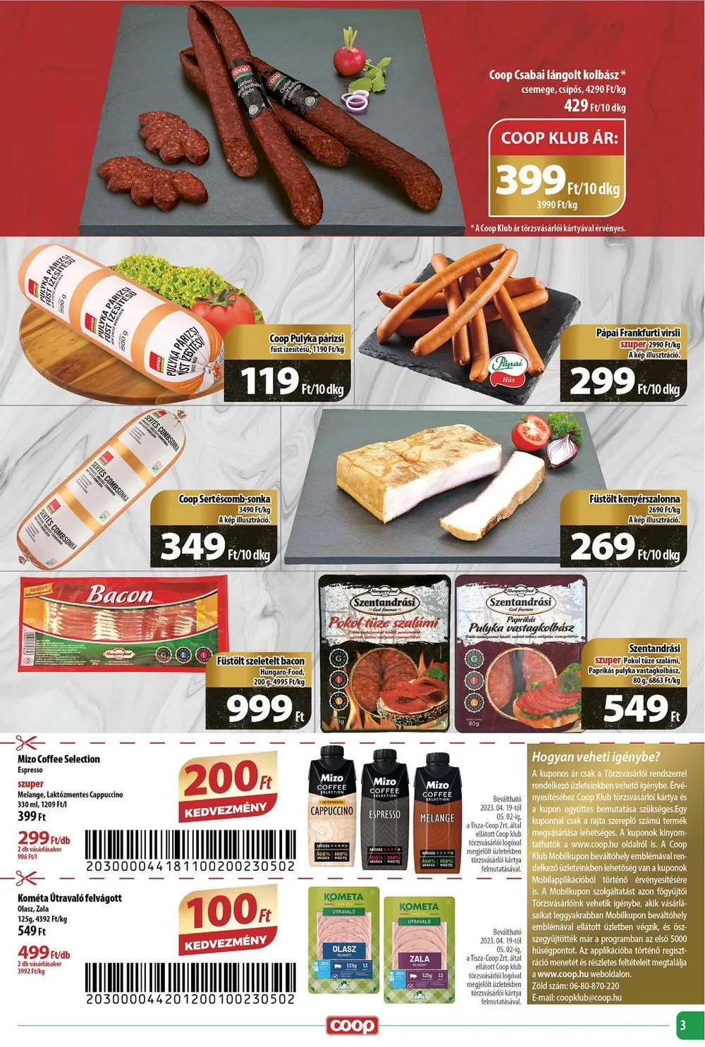 Coop akciós újság Tisza 04.26–05.02 – 3. oldal