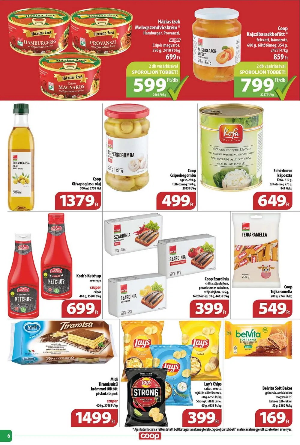 Coop akciós újság Tisza 04.26–05.02 – 6. oldal