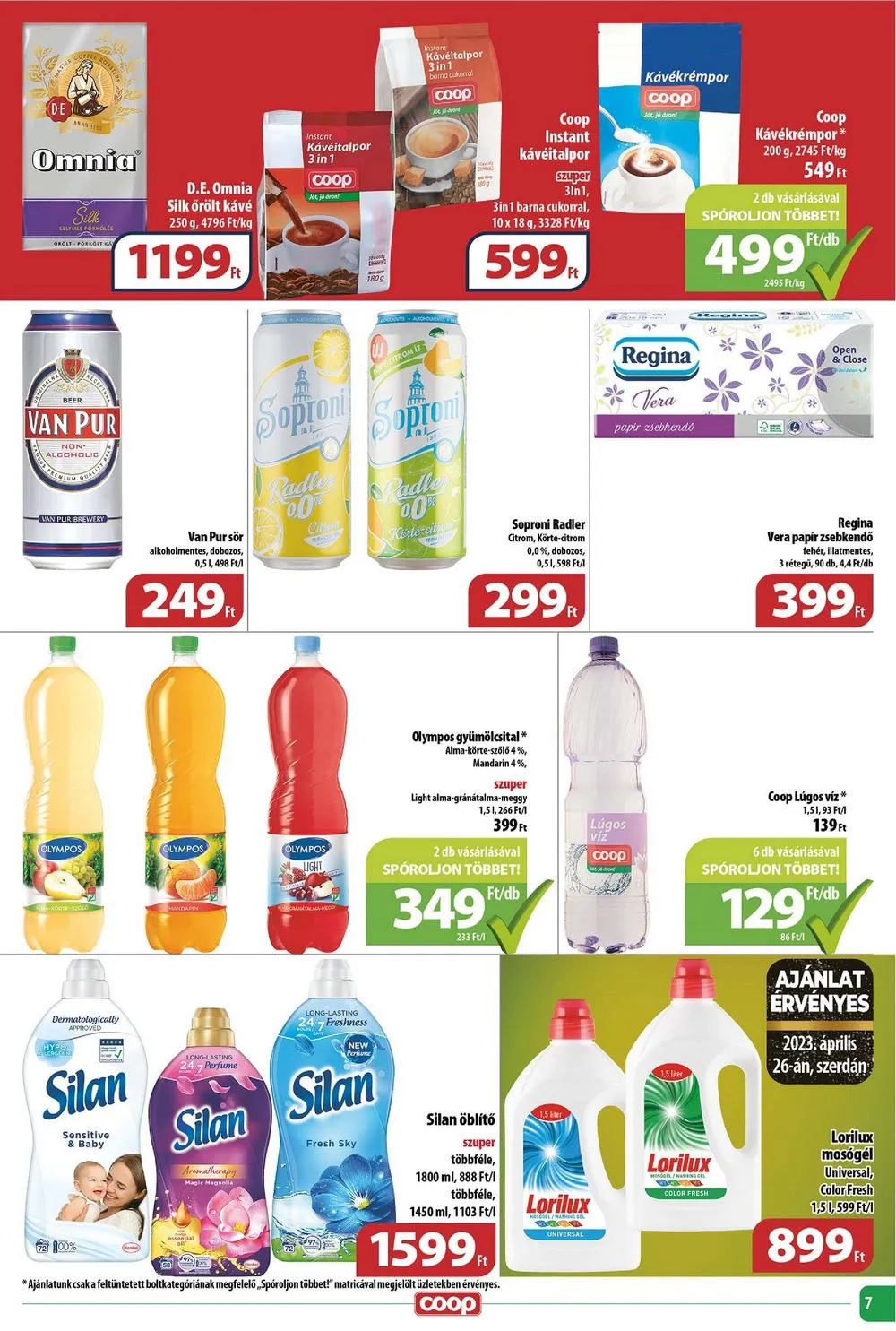 Coop akciós újság Tisza 04.26–05.02 – 7. oldal