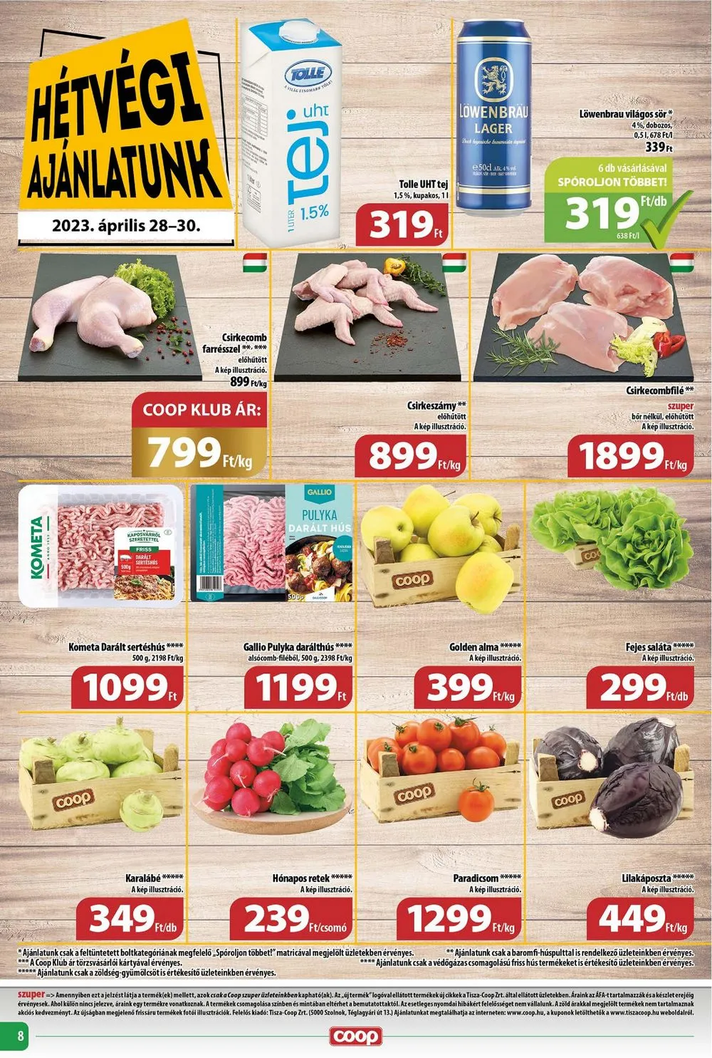 Coop akciós újság Tisza 04.26–05.02 – 8. oldal