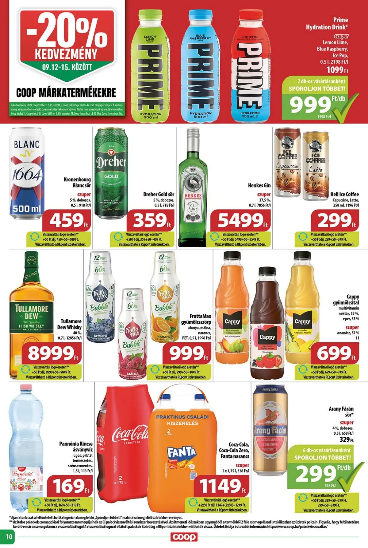 Coop akciós újság Tisza 09.12–09.18 – 10. oldal
