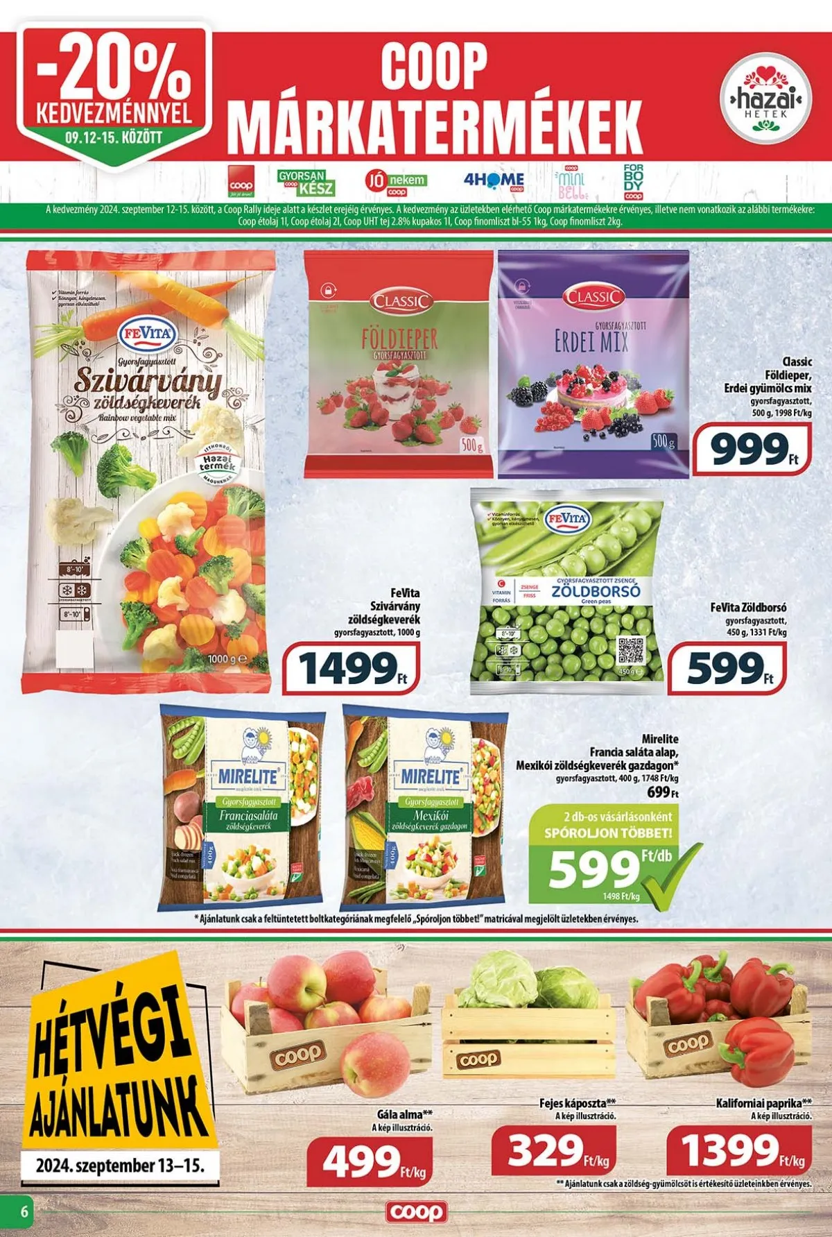Coop akciós újság Tisza 09.12–09.18 – 6. oldal