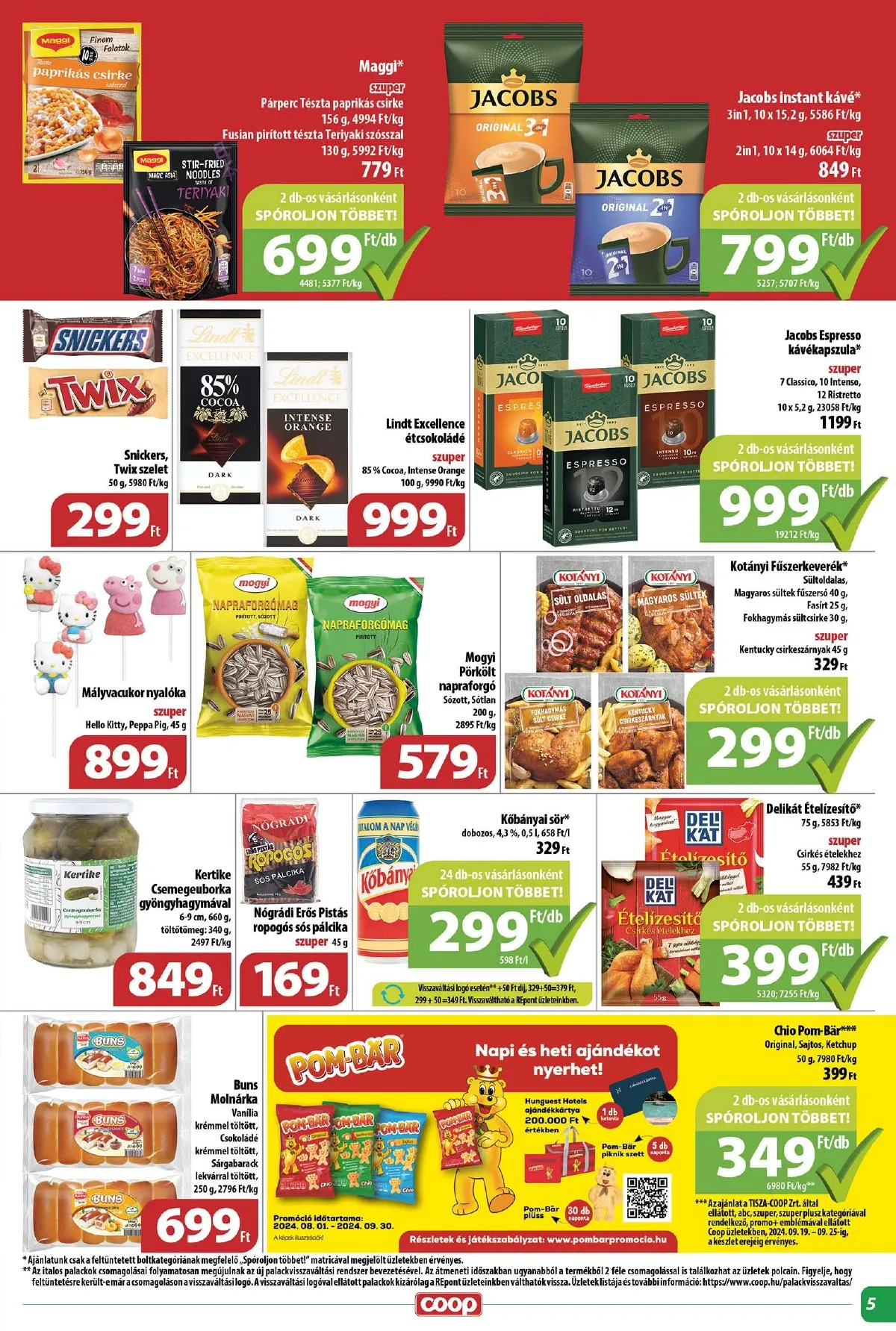 Coop akciós újság Tisza 09.19–09.25 – 5. oldal
