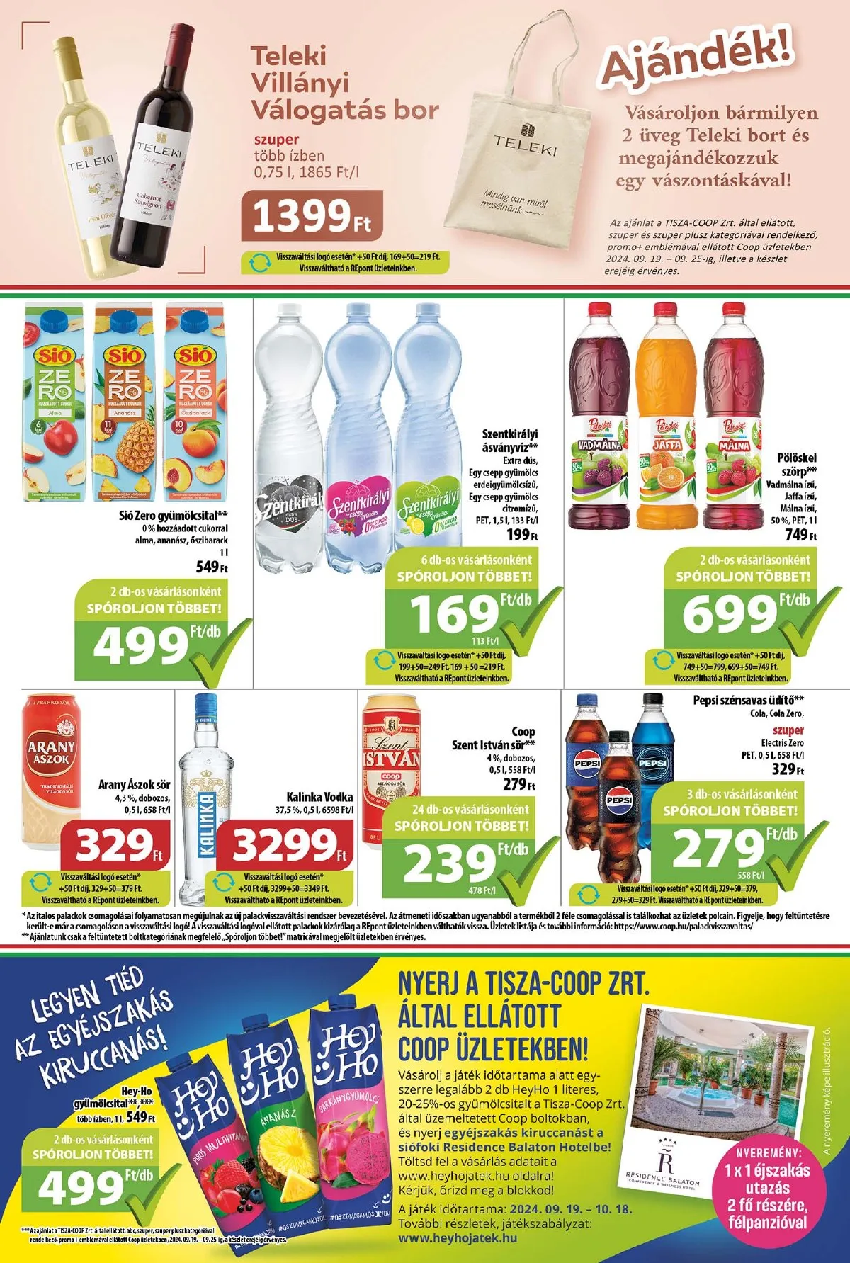 Coop akciós újság Tisza 09.19–09.25 – 6. oldal