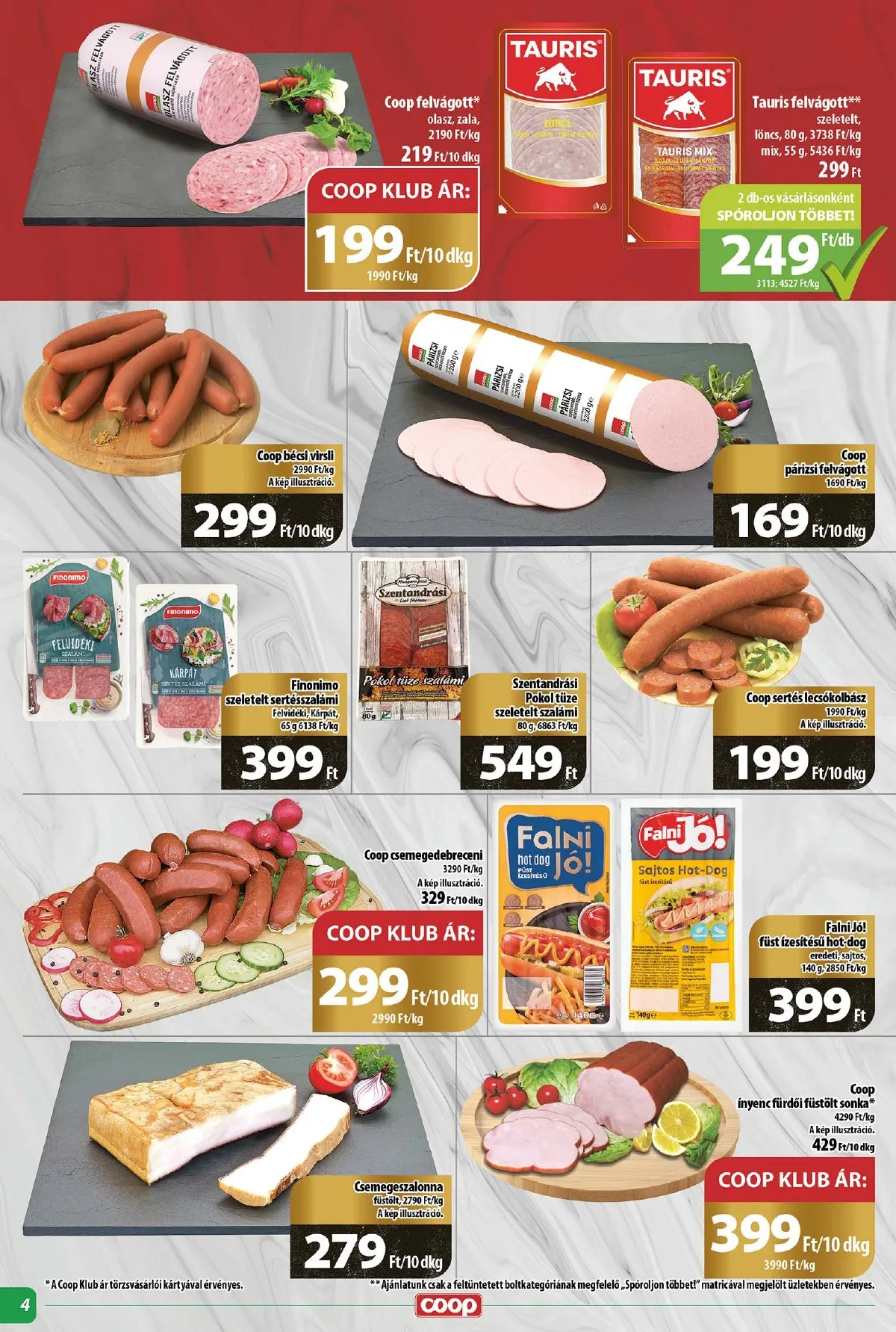 Coop akciós újság Tisza 09.26–10.02 – 4. oldal