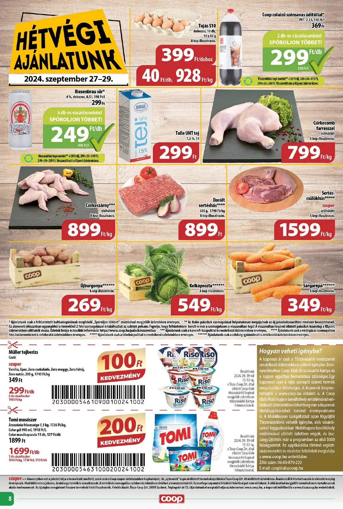 Coop akciós újság Tisza 09.26–10.02 – 8. oldal