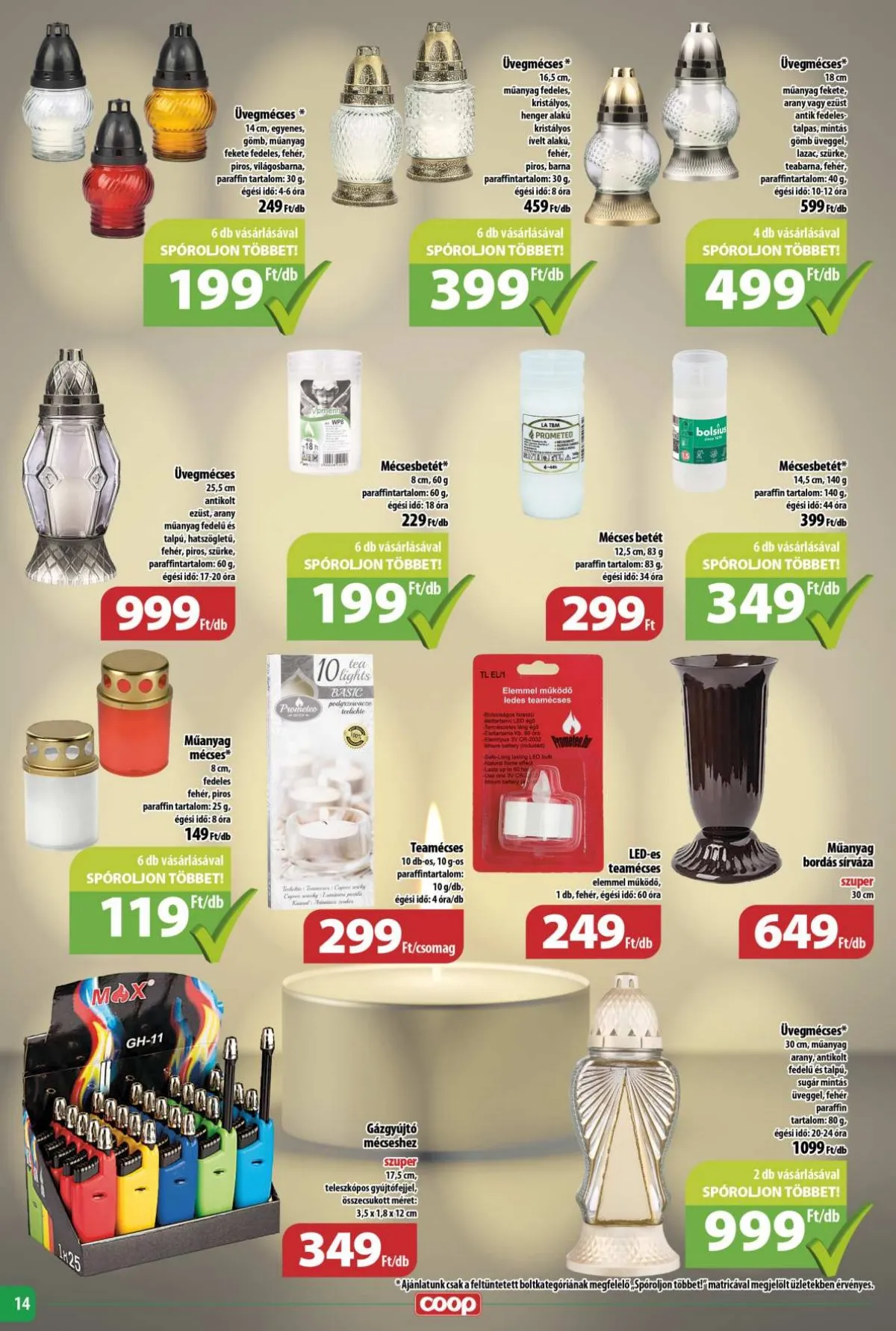 Coop akciós újság Tisza 10.17–10.22 – 14. oldal