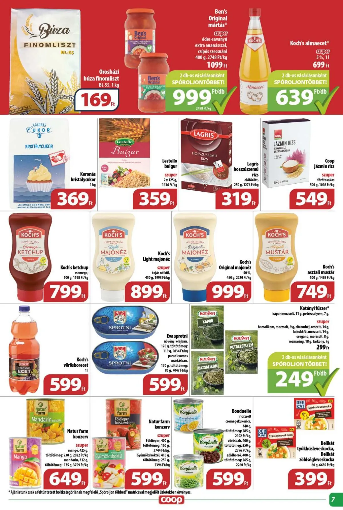 Coop akciós újság Tisza 10.17–10.22 – 7. oldal
