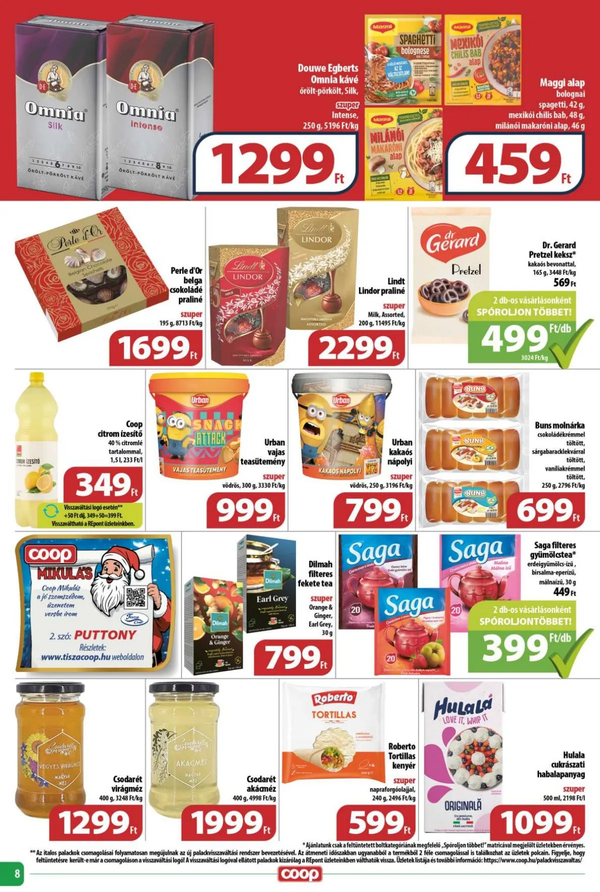Coop akciós újság Tisza 10.17–10.22 – 8. oldal