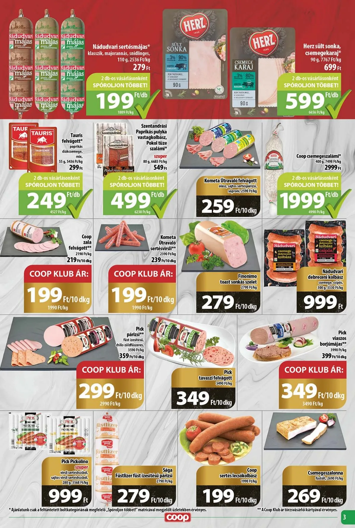 Coop akciós újság Tisza 10.24–10.30 – 3. oldal