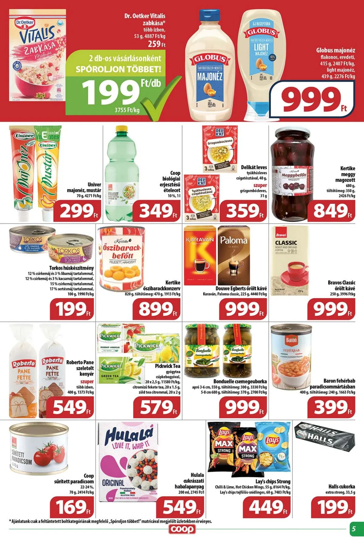 Coop akciós újság Tisza 10.24–10.30 – 5. oldal
