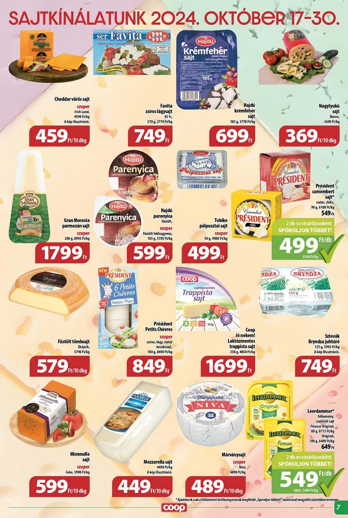 Coop akciós újság Tisza 10.24–10.30 – 7. oldal