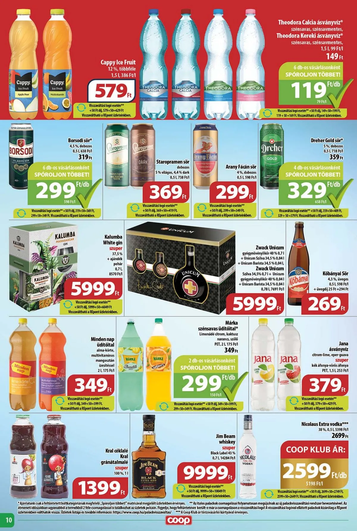 Coop akciós újság Tisza 11.14–11.20 – 10. oldal