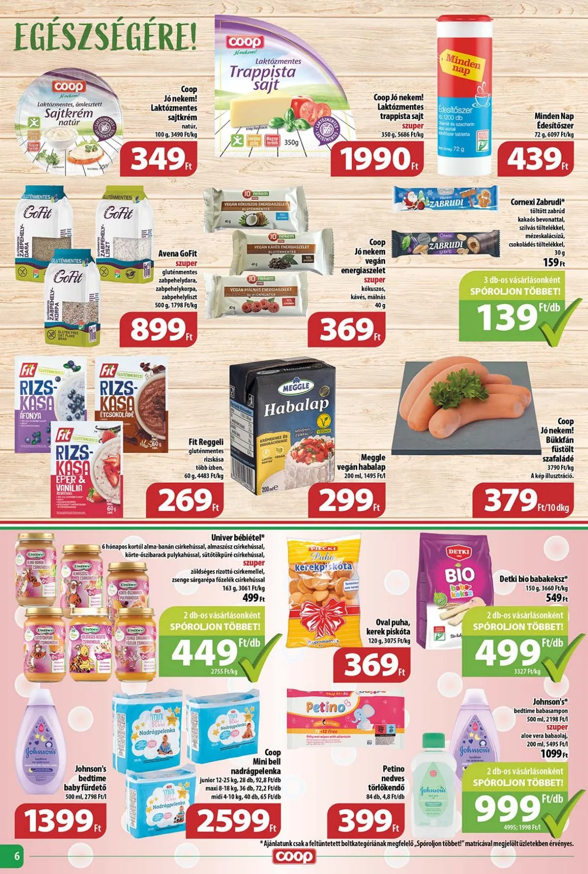 Coop akciós újság Tisza 11.14–11.20 – 6. oldal