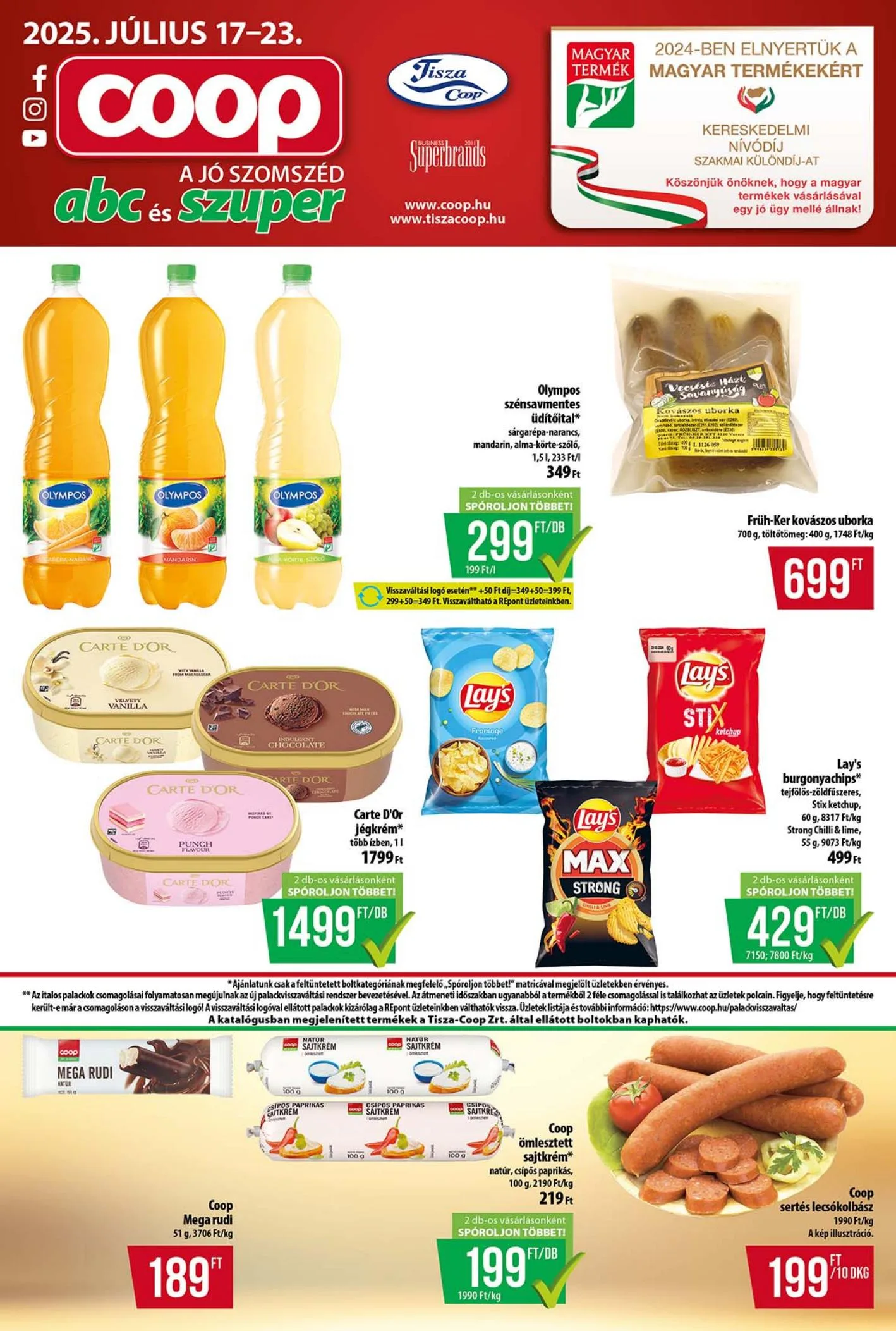 Coop akciós újság Tisza 07.17–07.23