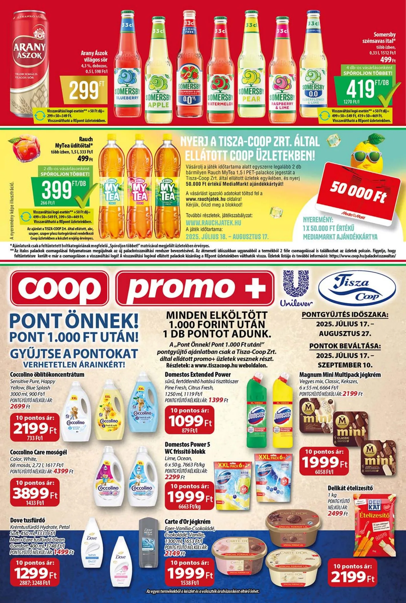 Coop akciós újság Tisza 07.17–07.23 – 10. oldal