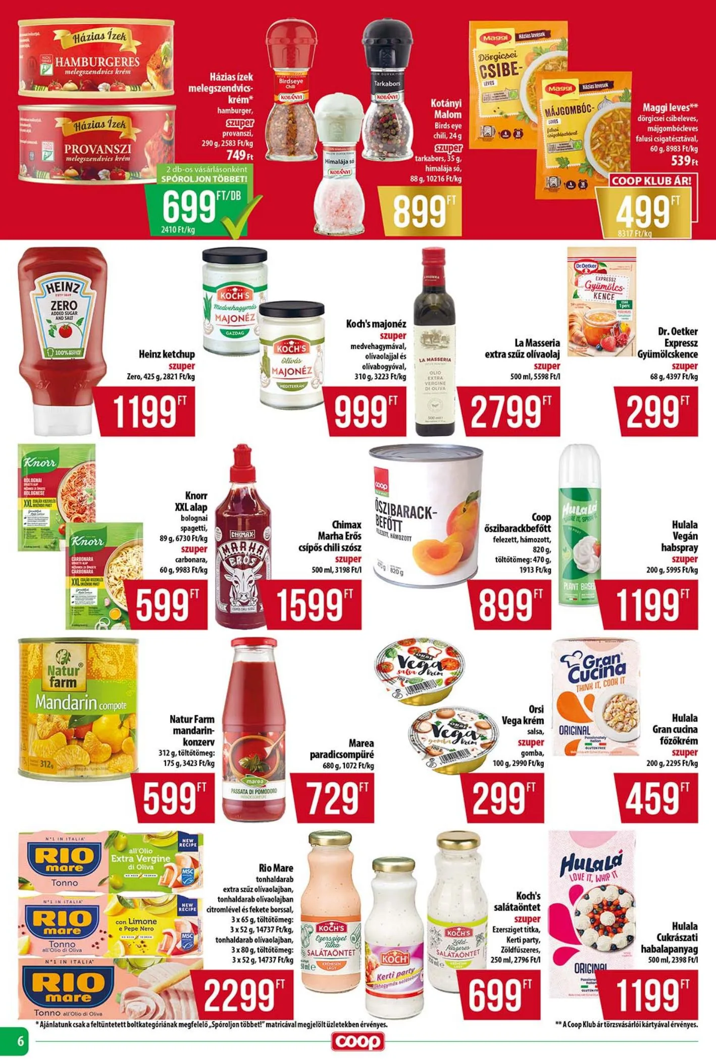 Coop akciós újság Tisza 07.17–07.23 – 6. oldal