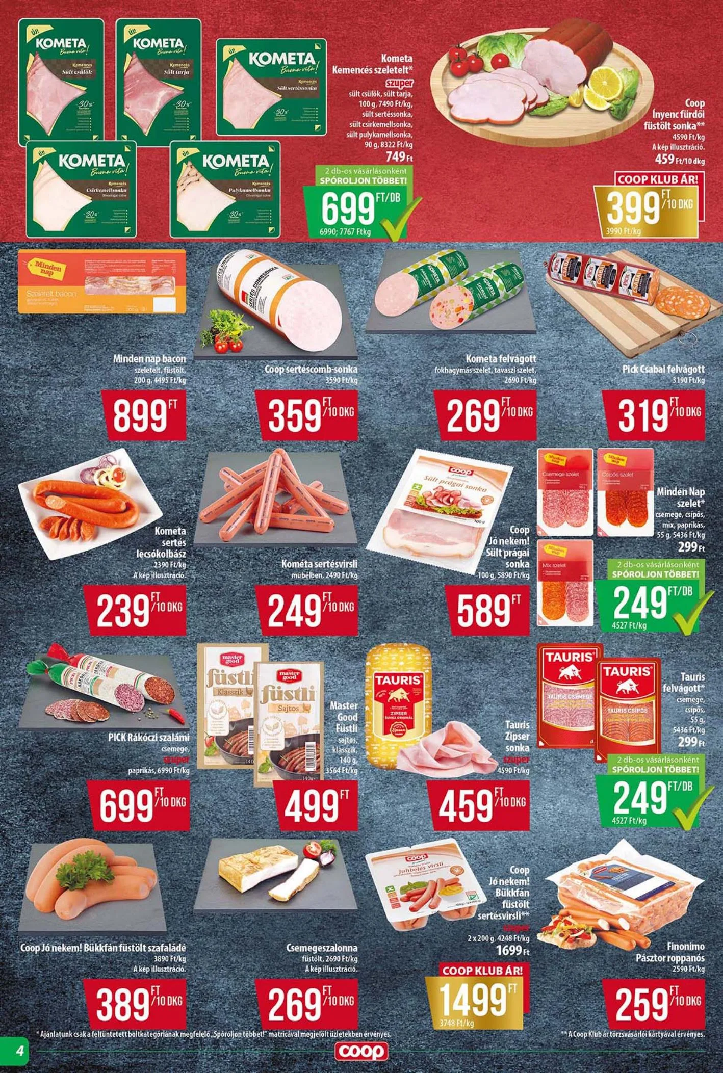 Coop akciós újság Tisza 07.24–07.30 – 4. oldal