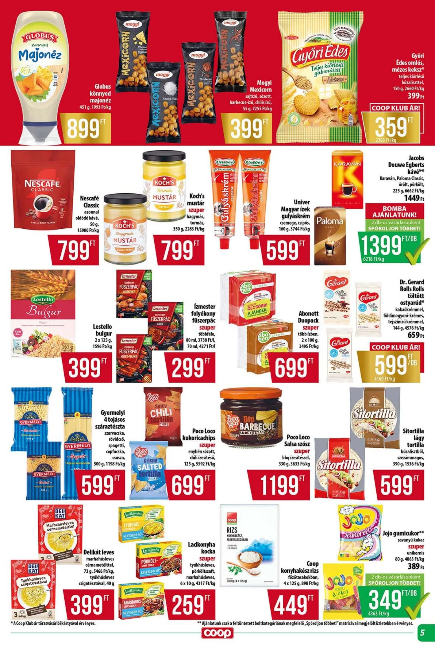 Coop akciós újság Tisza 07.24–07.30 – 5. oldal