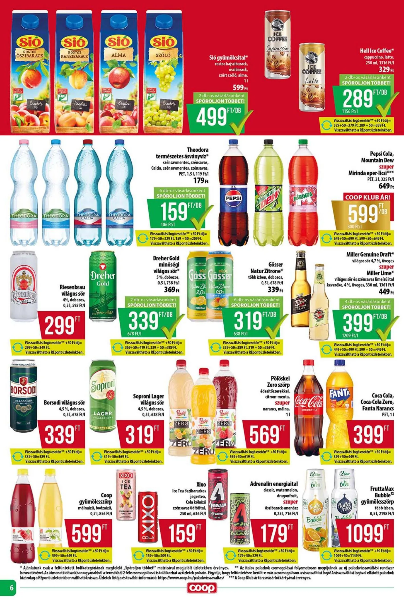 Coop akciós újság Tisza 07.24–07.30 – 6. oldal