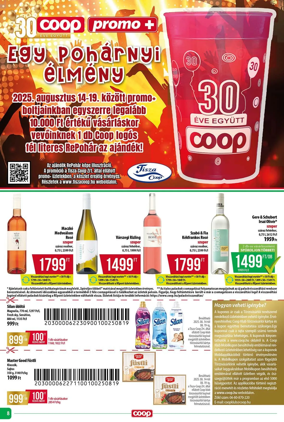 Coop akciós újság Tisza 08.14–08.19 – 11. oldal