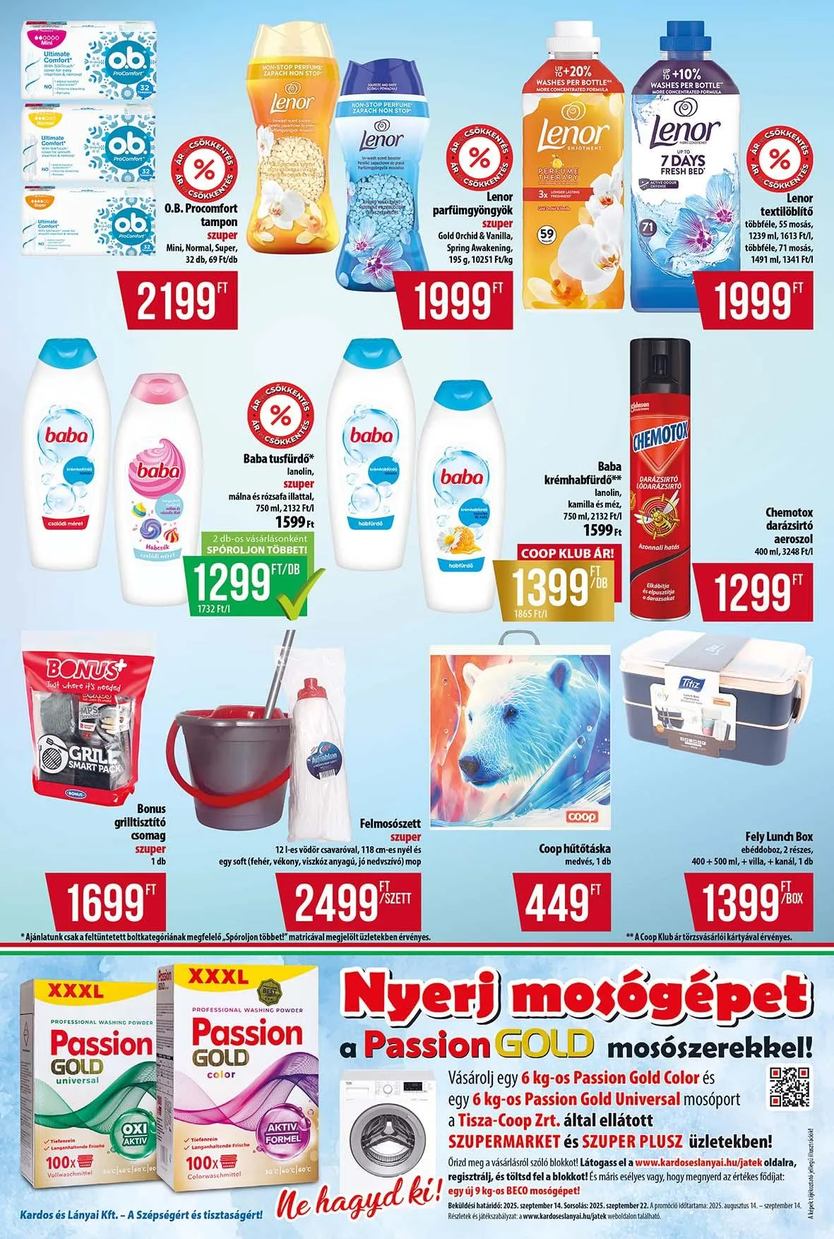 Coop akciós újság Tisza 08.14–08.19 – 3. oldal