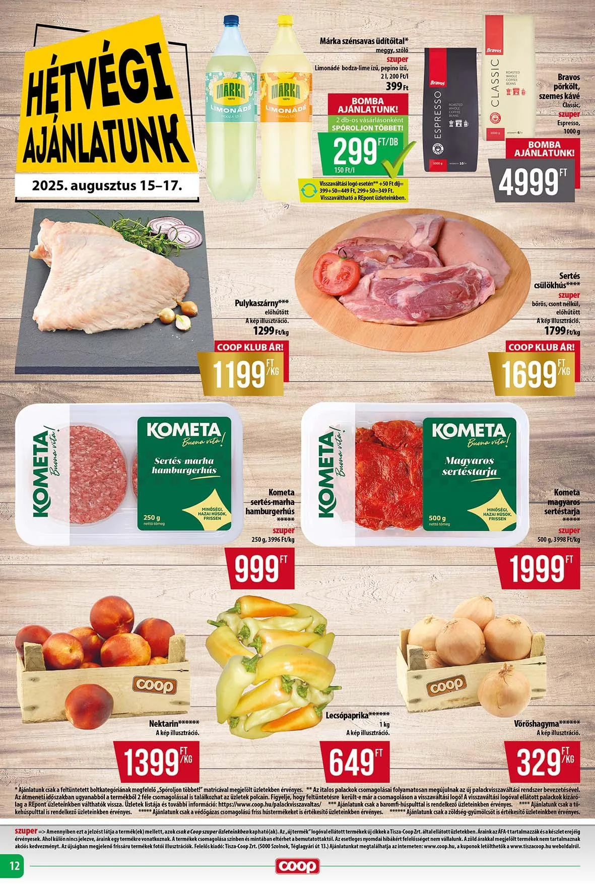 Coop akciós újság Tisza 08.14–08.19 – 4. oldal