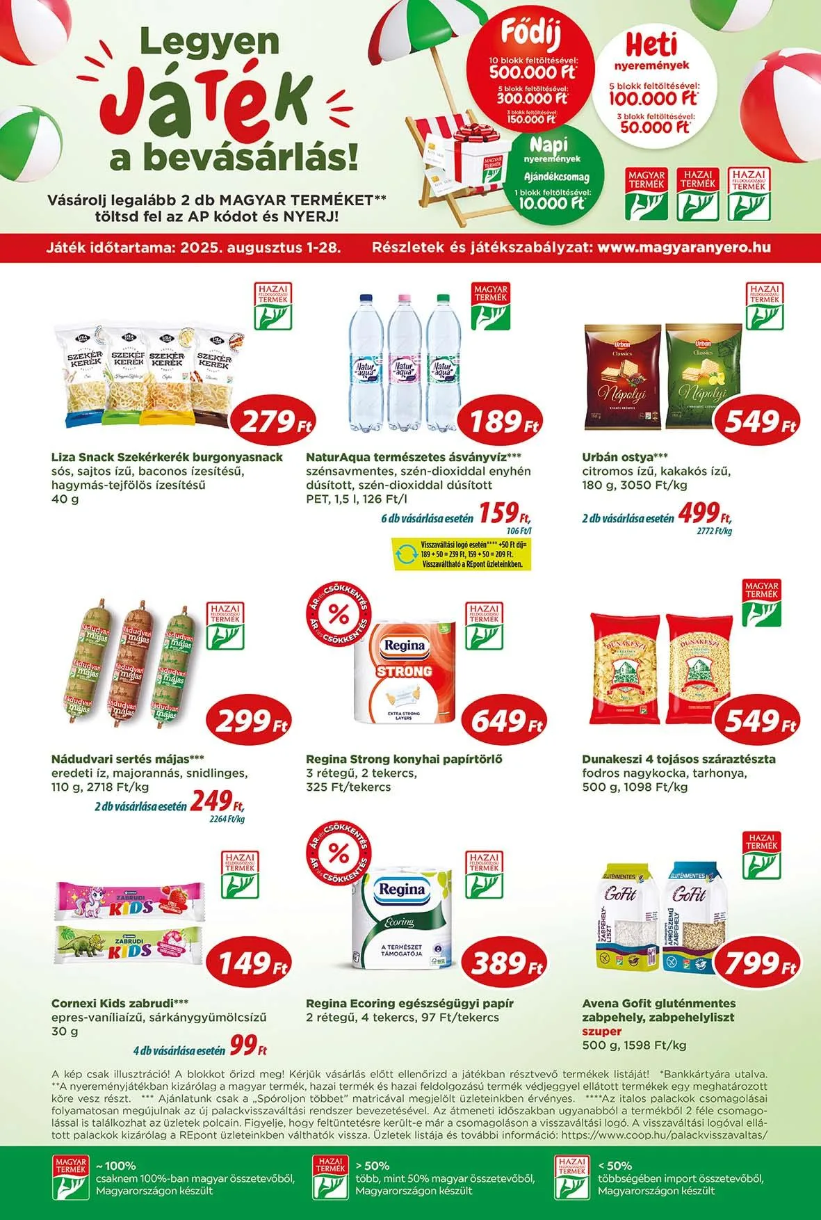Coop akciós újság Tisza 08.14–08.19 – 8. oldal