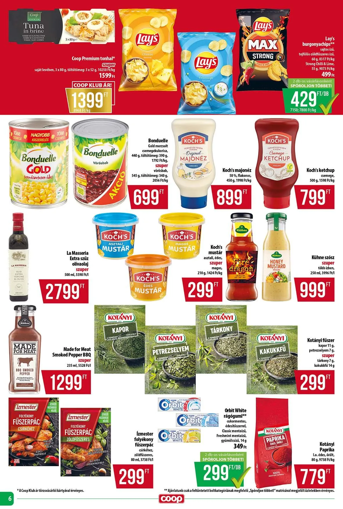 Coop akciós újság Tisza 08.14–08.19 – 9. oldal