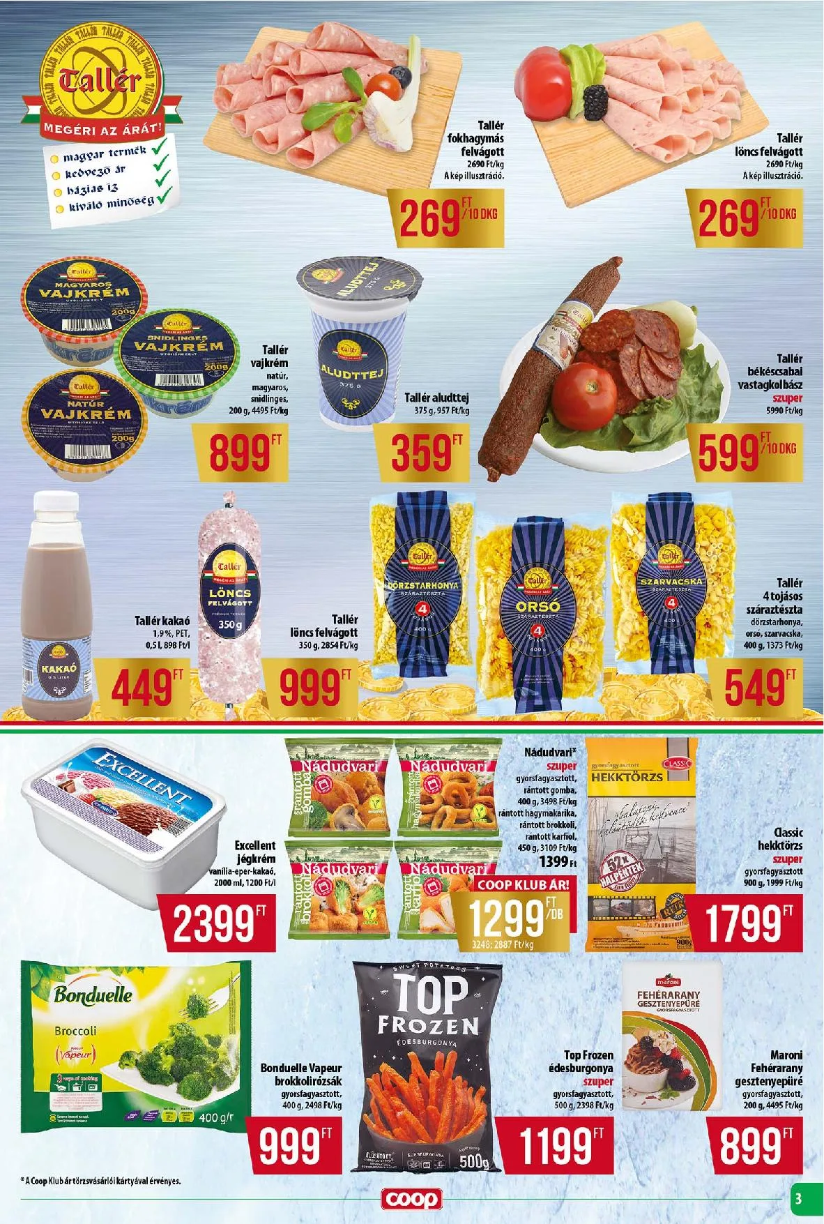 Coop akciós újság Tisza 08.21–08.27 – 3. oldal