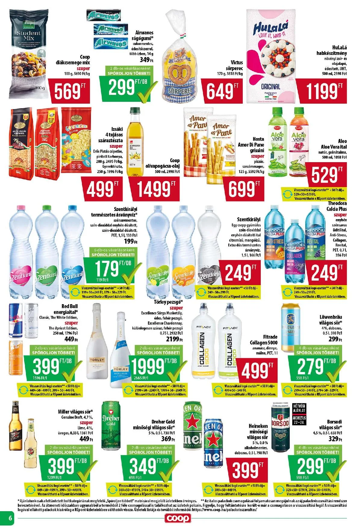 Coop akciós újság Tisza 08.21–08.27 – 6. oldal