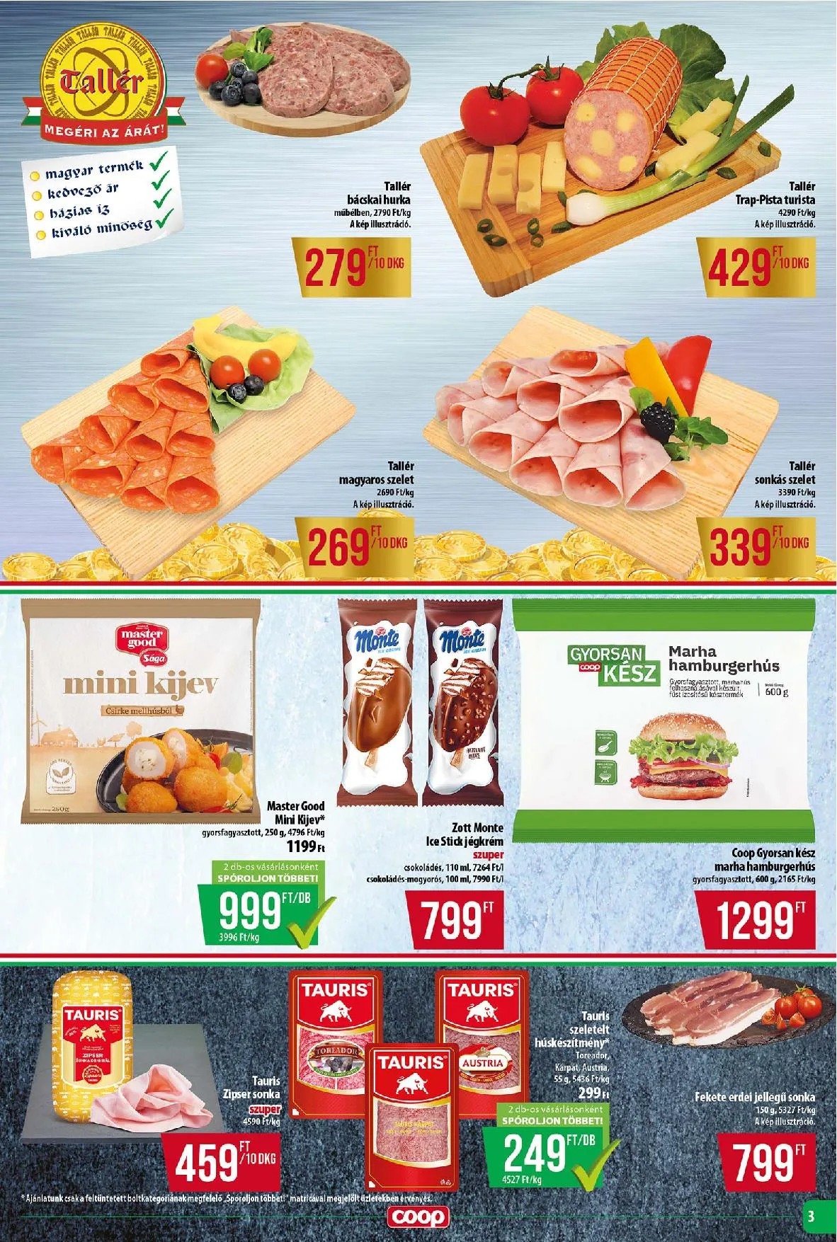 Coop akciós újság Tisza 08.28–09.03 – 3. oldal