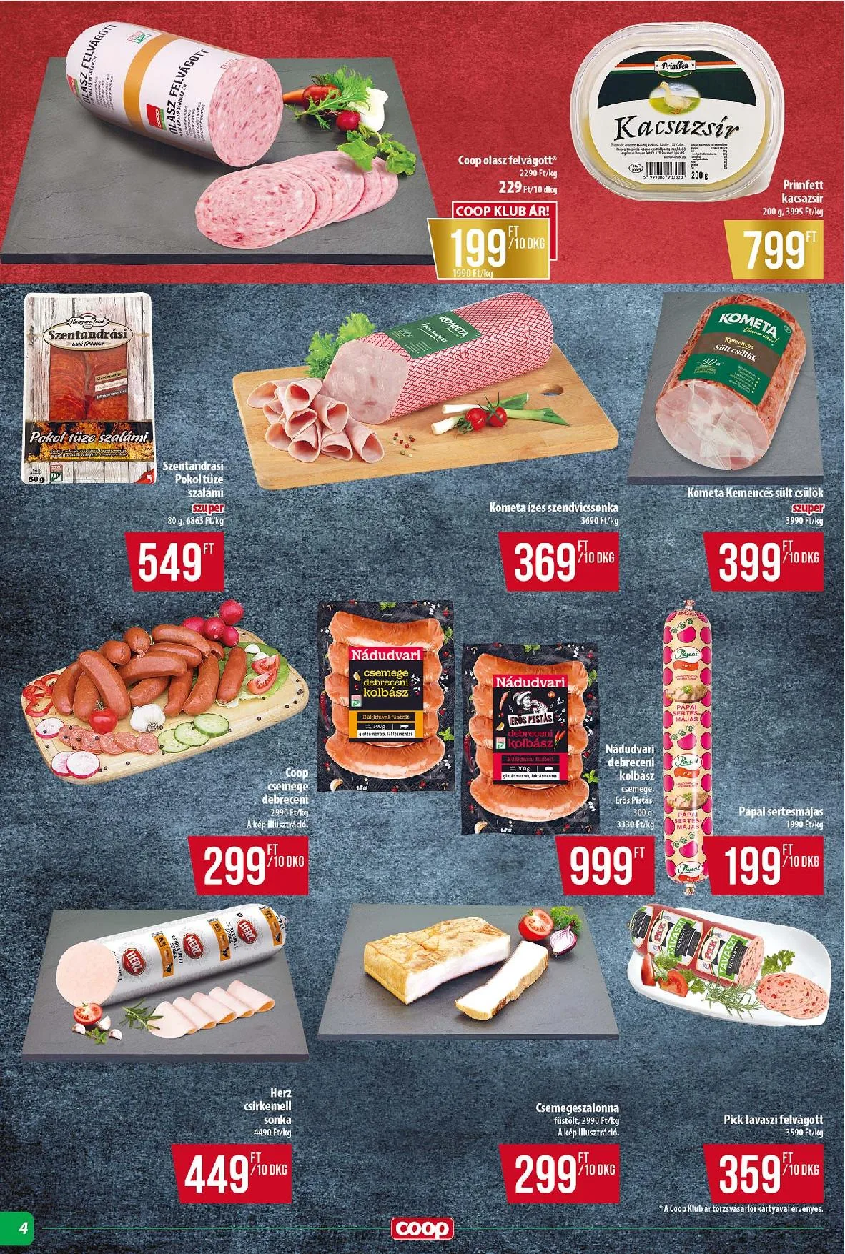 Coop akciós újság Tisza 08.28–09.03 – 4. oldal