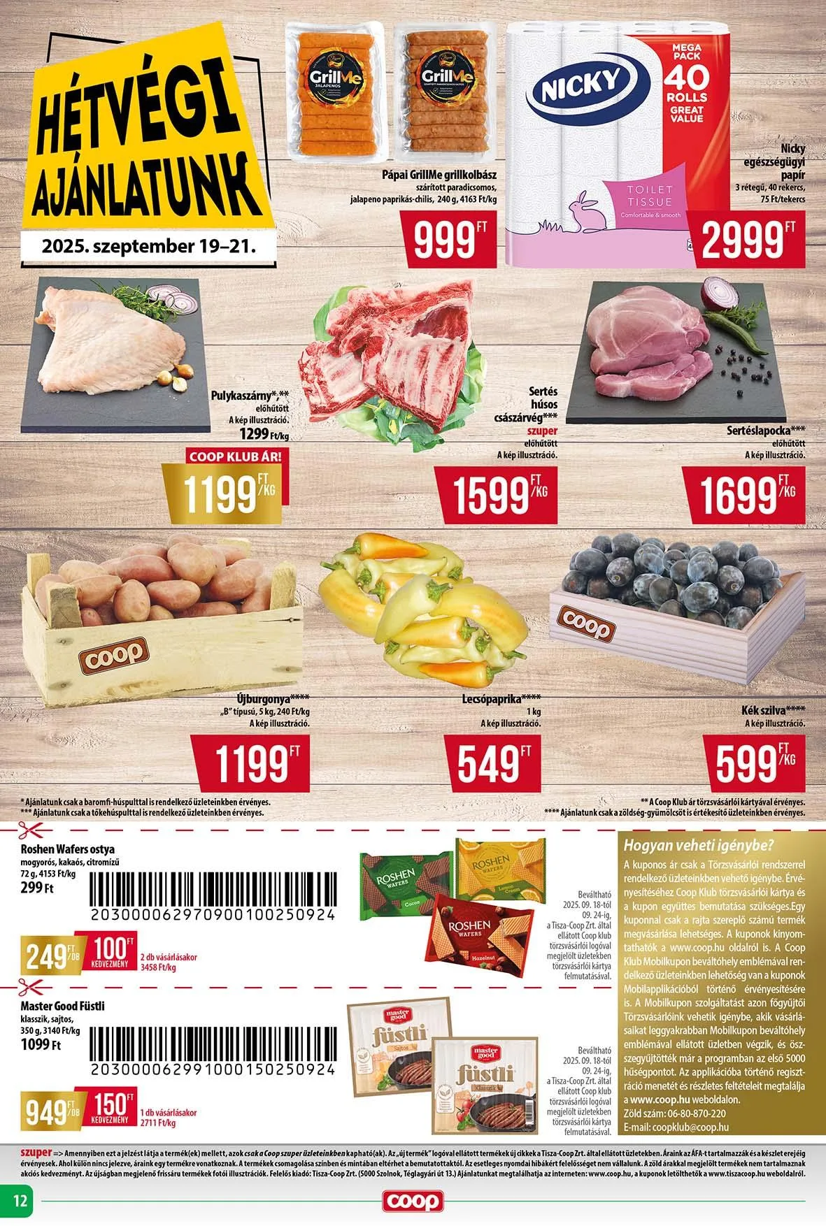 Coop akciós újság Tisza 09.18–09.24 – 4. oldal