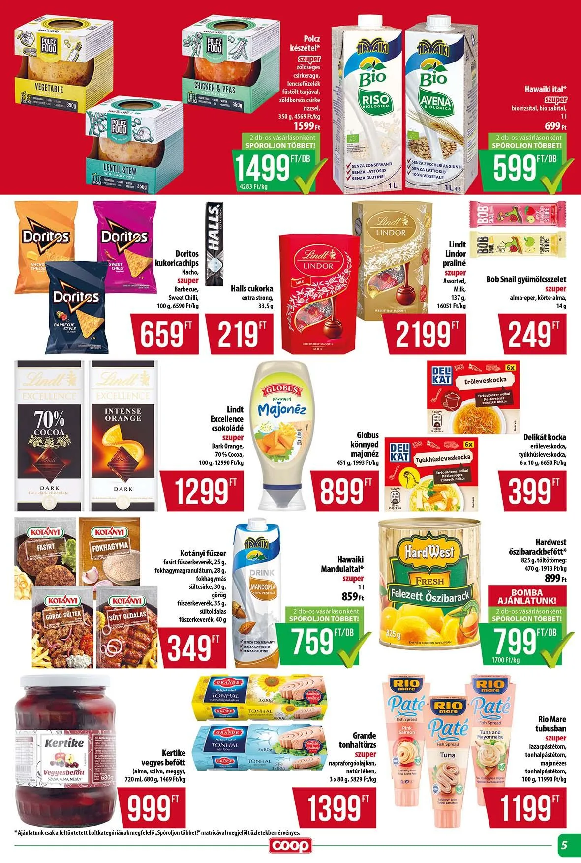 Coop akciós újság Tisza 09.18–09.24 – 8. oldal