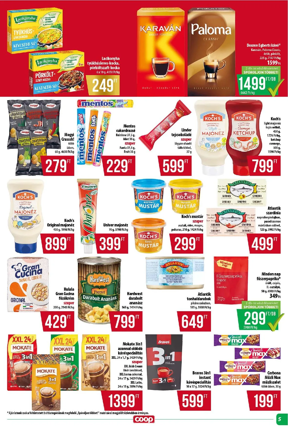 Coop akciós újság Tisza 09.25–10.01 – 5. oldal