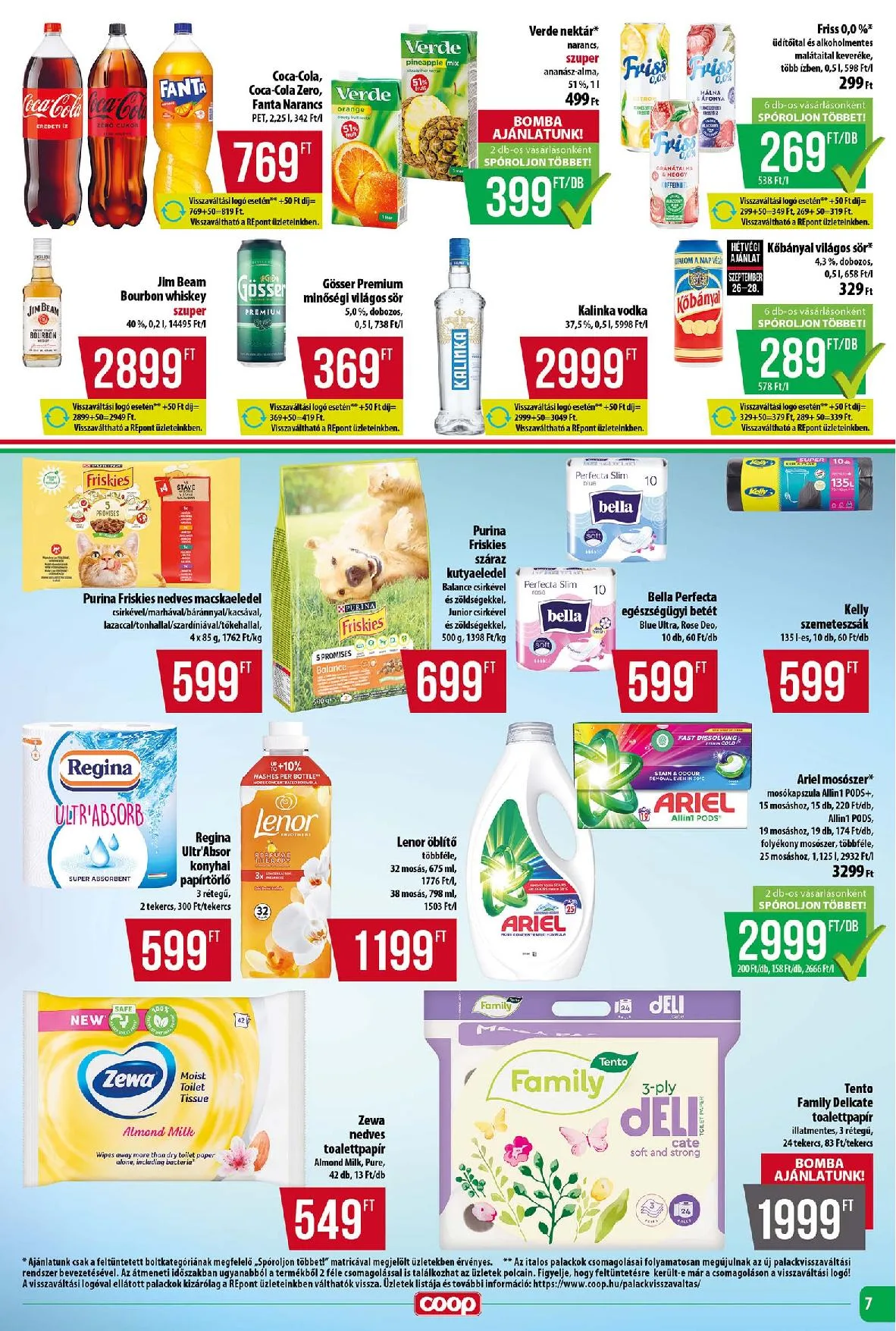 Coop akciós újság Tisza 09.25–10.01 – 7. oldal