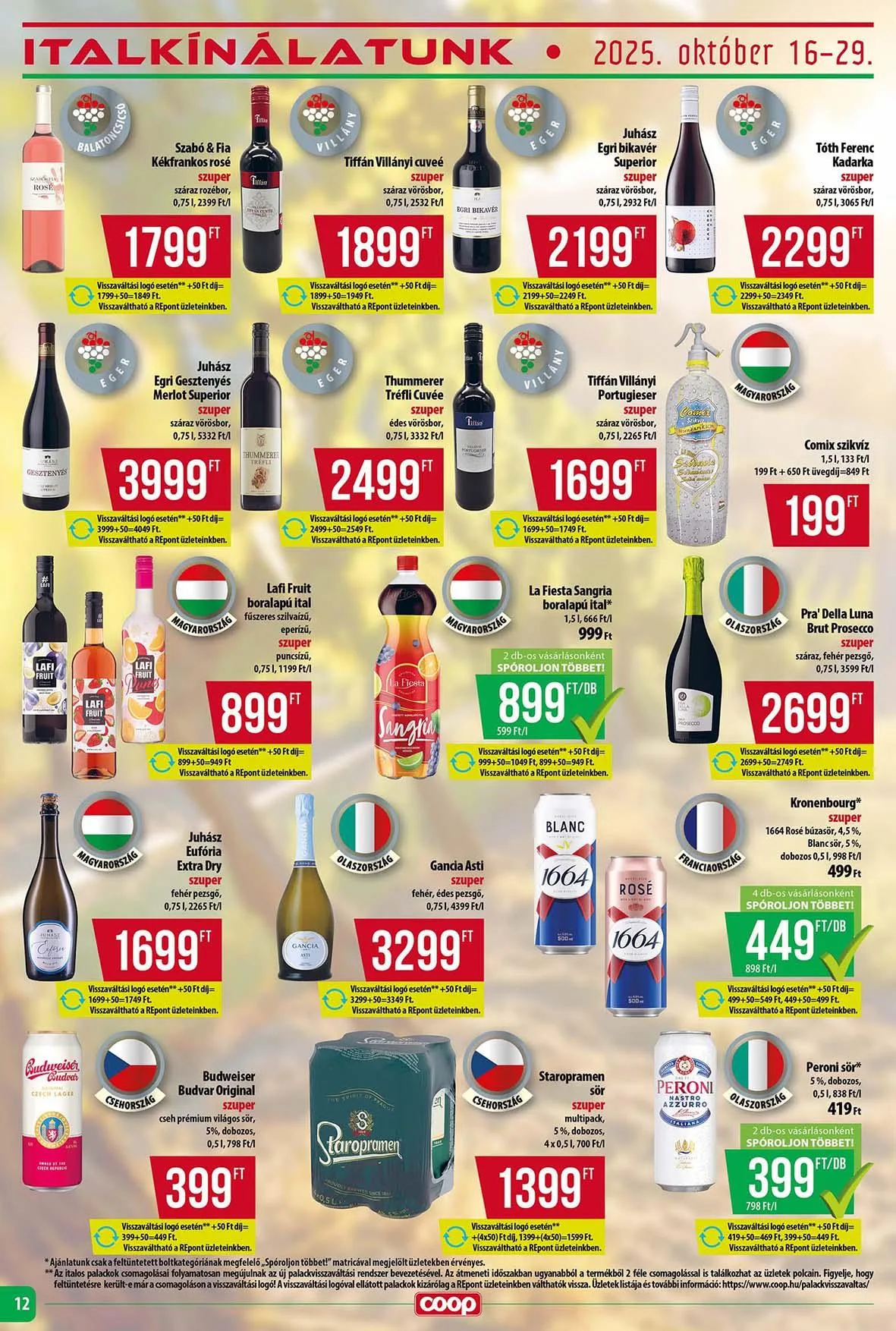 Coop akciós újság Tisza 10.16–10.22 – 4. oldal