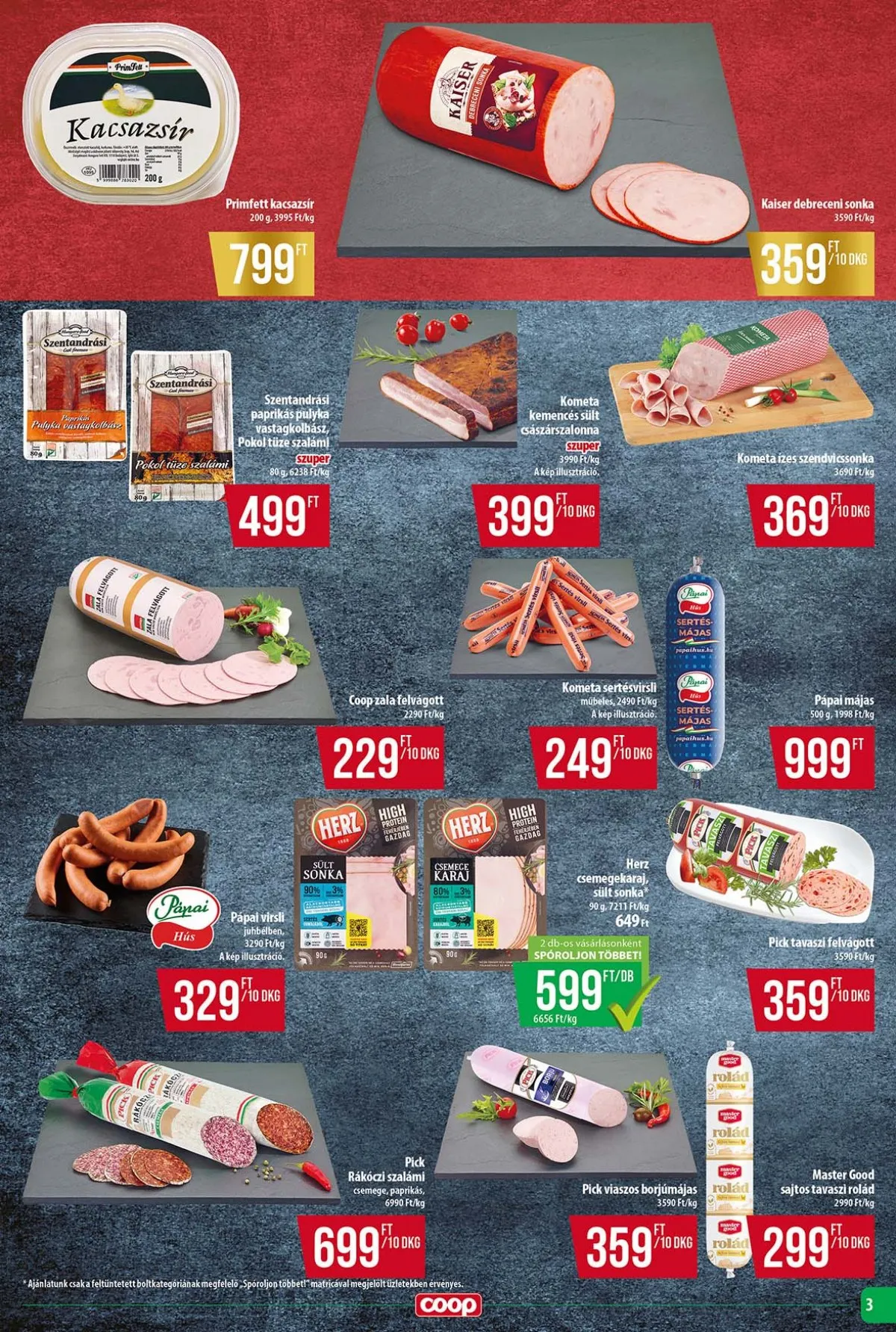 Coop akciós újság Tisza 10.24–10.29 – 3. oldal