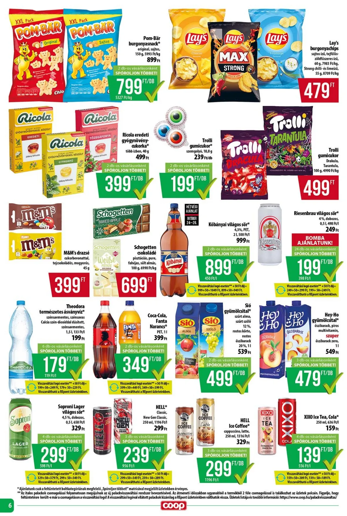 Coop akciós újság Tisza 10.24–10.29 – 6. oldal