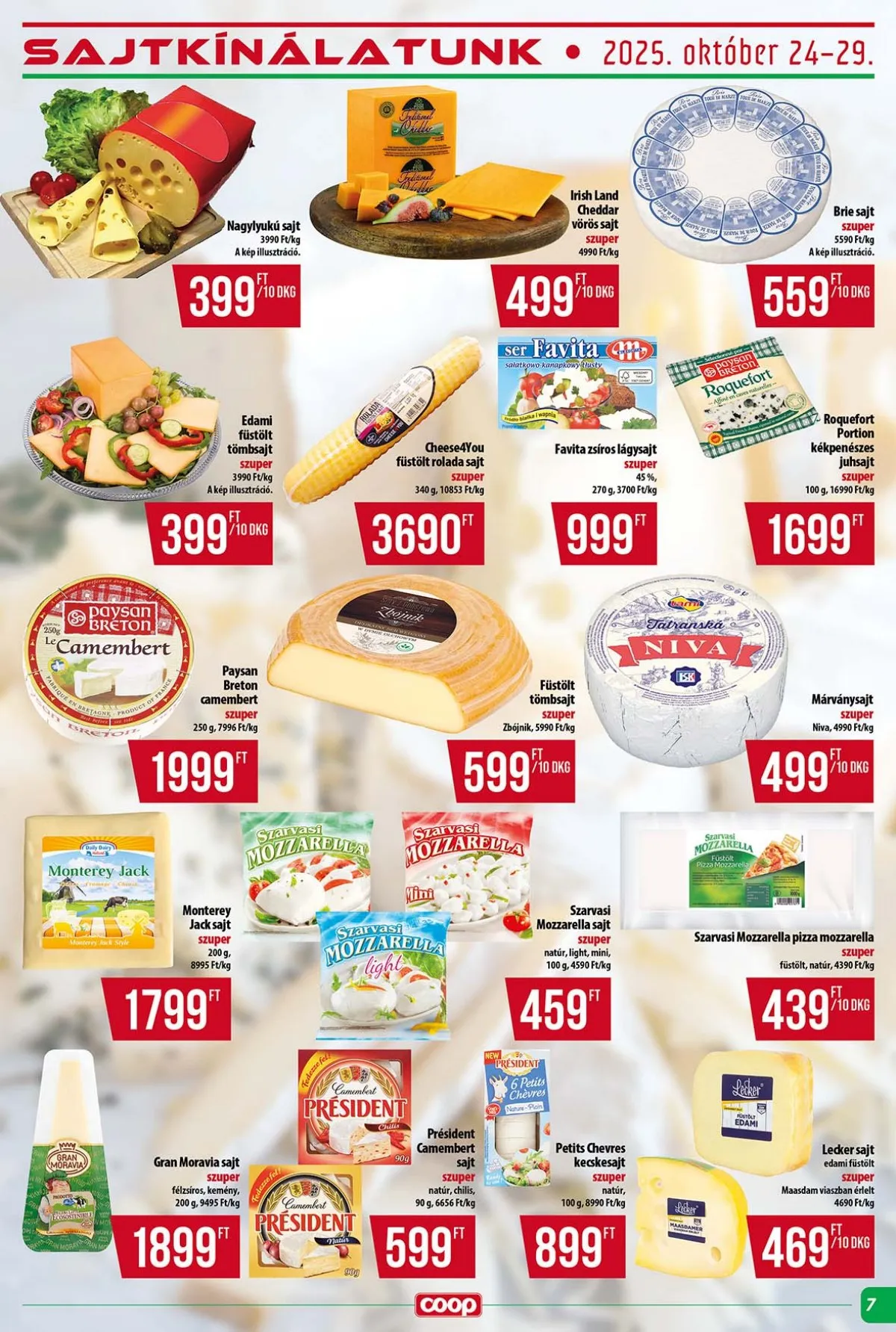 Coop akciós újság Tisza 10.24–10.29 – 7. oldal