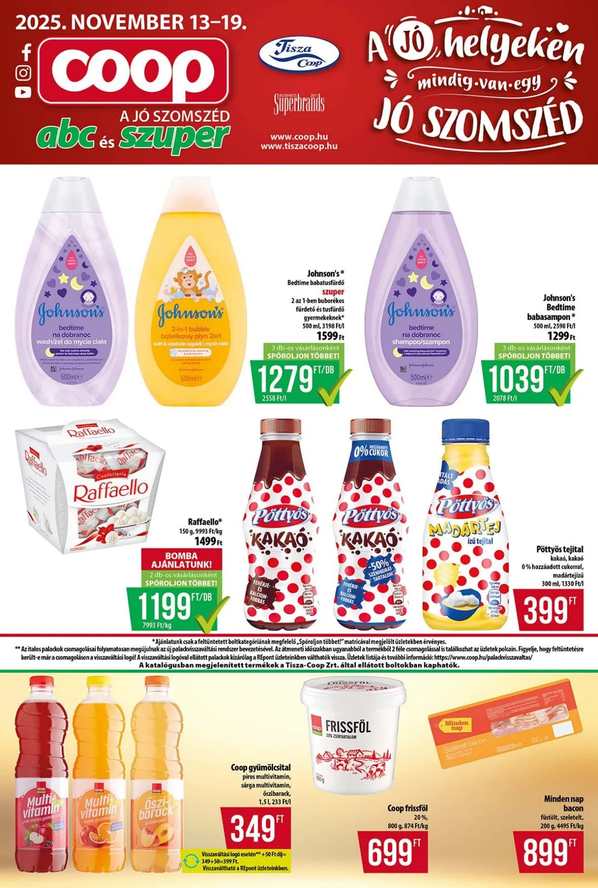 Coop akciós újság Tisza 11.13–11.19