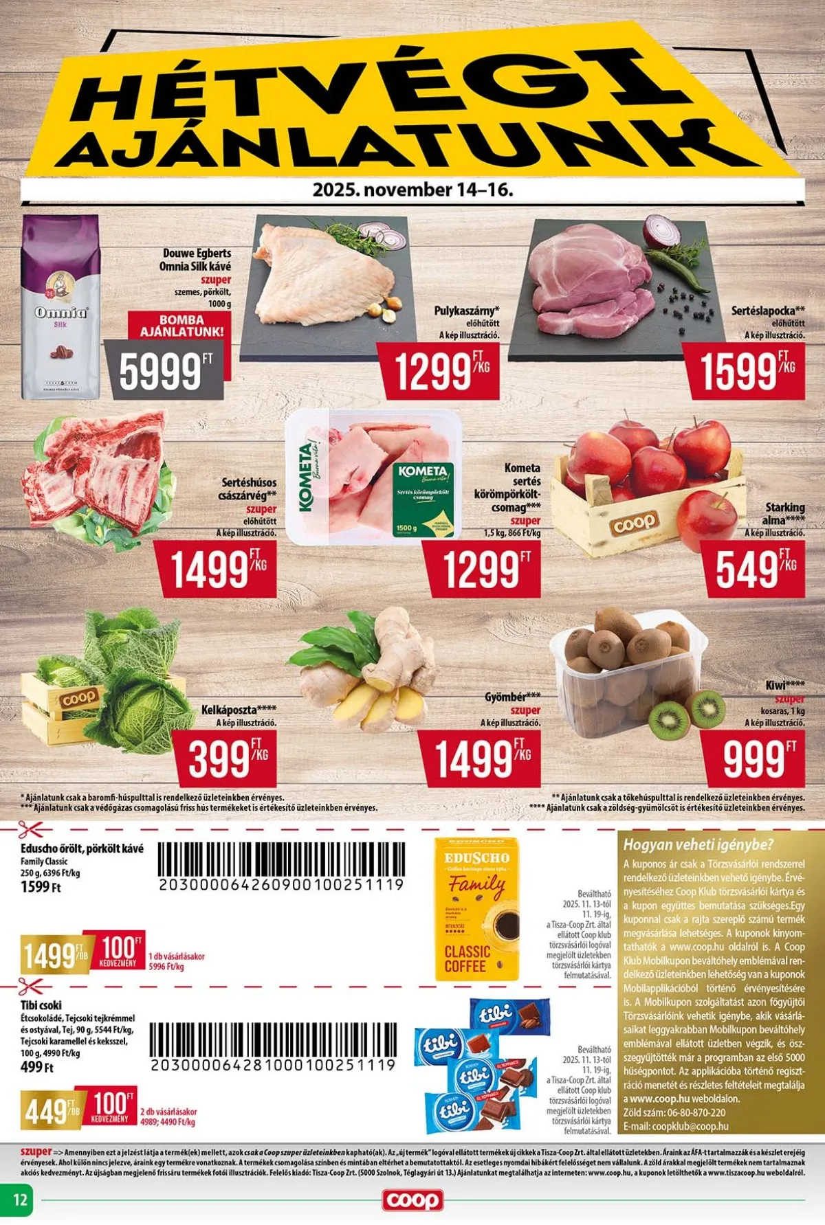 Coop akciós újság Tisza 11.13–11.19 – 12. oldal