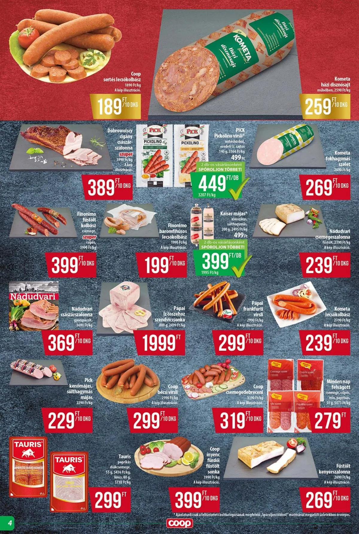 Coop akciós újság Tisza 11.13–11.19 – 4. oldal